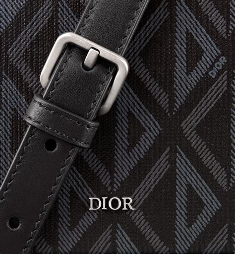 pochette dior tracolla|Pochette con tracolla Dior Ultra Pelle di vitello liscia nera.